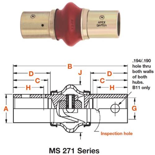 Heavy Duty Military Standard Universal Joints | APEX Fastening Tools